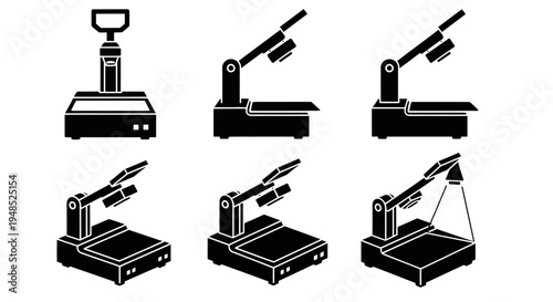 Set of Scientific Laboratory Equipment Icons