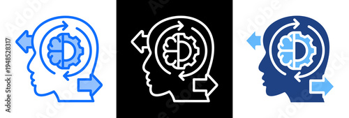 Cognitive Process triplestyle icon