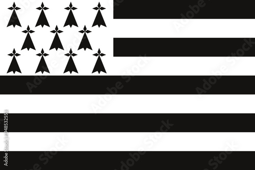 Flag of Brittany - French region