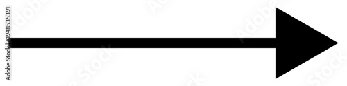 Free Download Long black arrow pointing right. Arrow icon isolated. Simple design element. Vector illustration. - GFXLoad