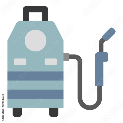 Welding Machine Icon Illustration for Metal Fabrication
