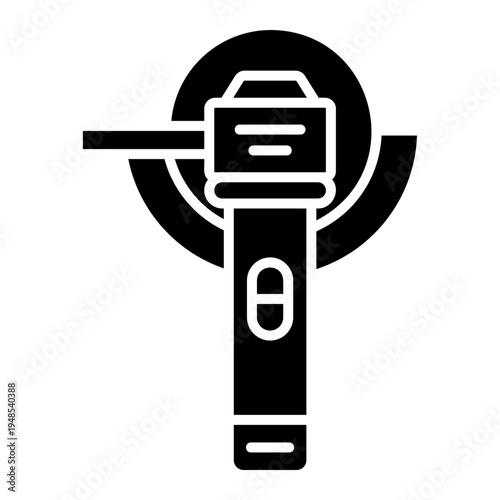 Angle Grinder Tool Silhouette for Cutting and Grinding