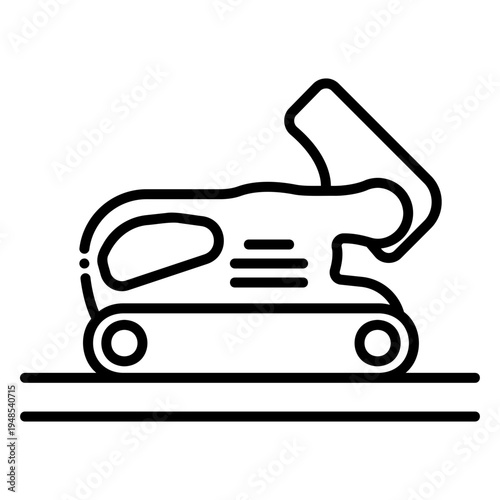 Belt Sander Icon: Power Tool for Woodworking and DIY Projects