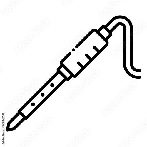 Electric Soldering Iron Tool Icon