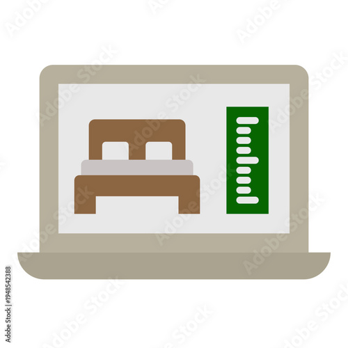 Online Furniture Shopping on Laptop