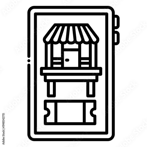 Online Ticket Booth on Mobile Phone