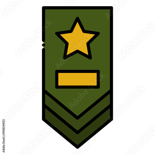 Military Rank Insignia: Army Staff Sergeant Illustration