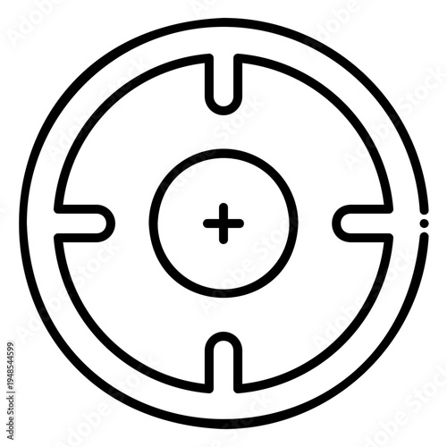 Target Icon, Crosshair Symbol, Aiming Concept