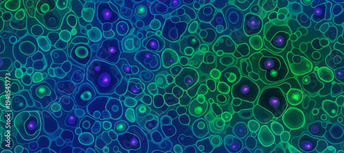 Abstract organic cell network pattern texture background digital art organic cellular structure