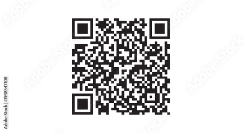 Scan QR code icon. Fake template of qr code, fake qr code mockup