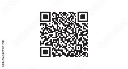 Scan QR code icon. Fake template of qr code, fake qr code mockup