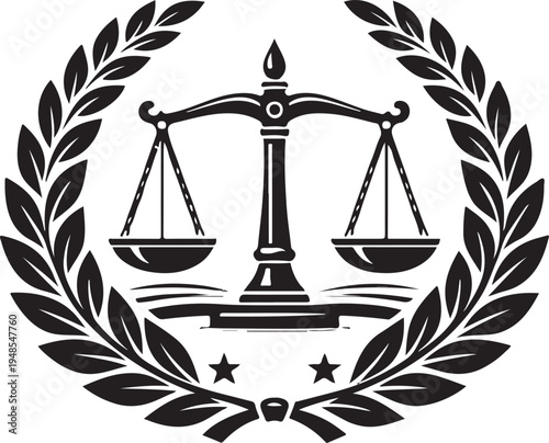  Law balance scale symbol