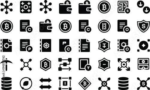 minimalist black dumbbell fitness icon vector illustration