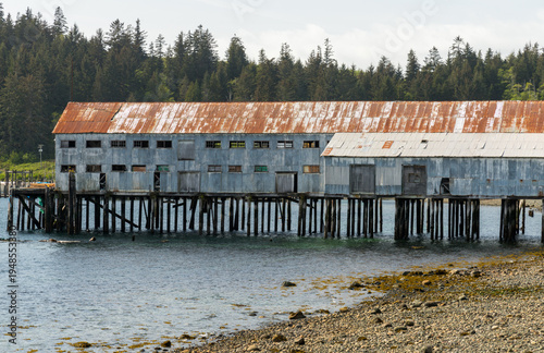 Canada, BC, Alert Bay.  Namgis Netloft formerly the first nations cannery