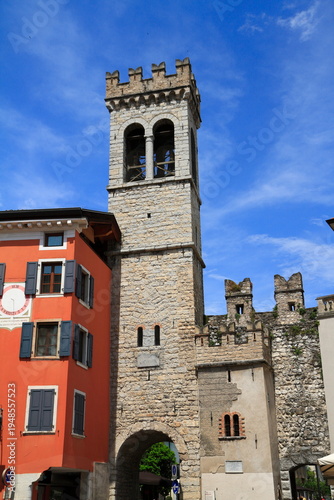 Wallpaper Mural Historic tower in lakeside italian village, Riva del Garda Torontodigital.ca