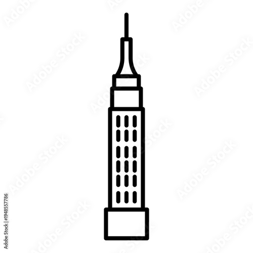 Fotografie empire state building icon