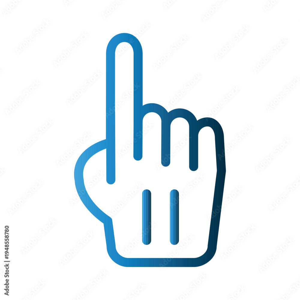 Obraz premium Touchscreen icon design template