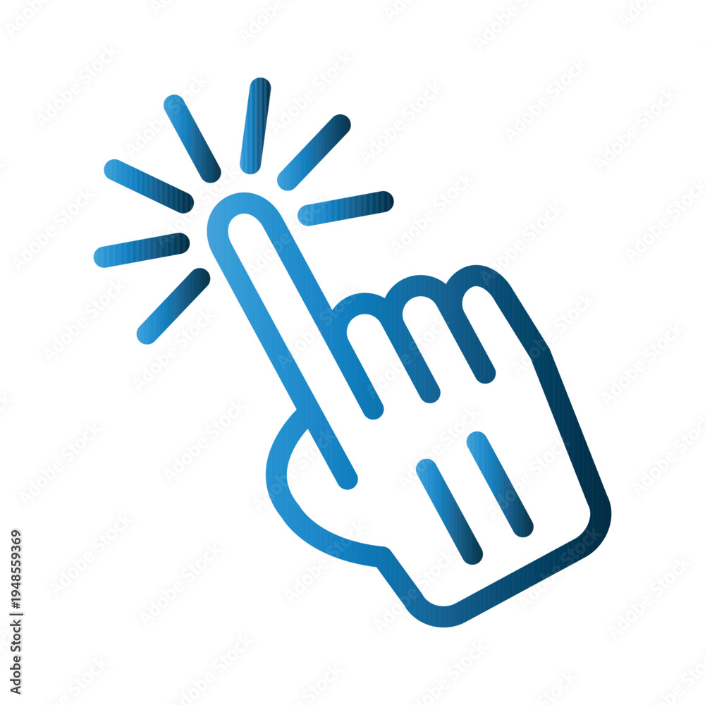 Obraz premium Touchscreen icon design template