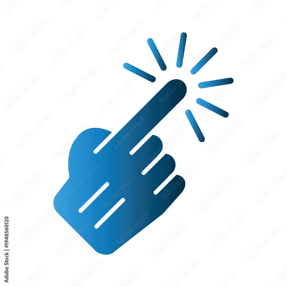 Obraz premium Touchscreen icon design template