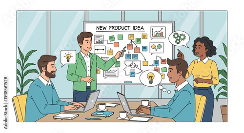 Business people in a meeting room.