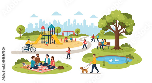 People enjoying outdoor recreational activities together.