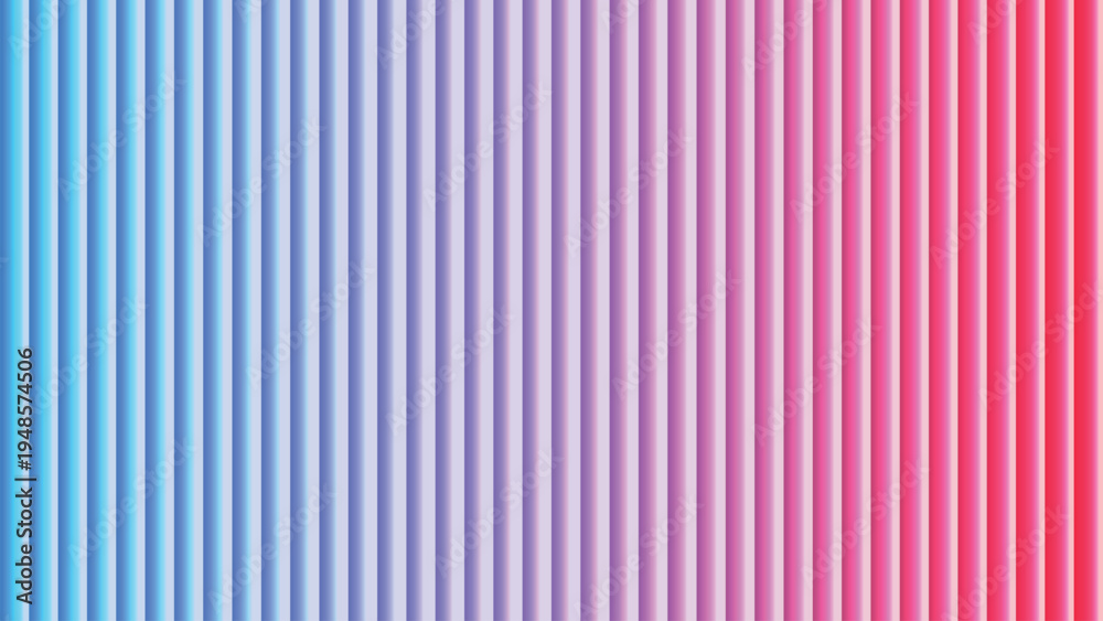 Obraz premium Cool blue and purple vertical stripes transition gracefully into warm pink and red colors