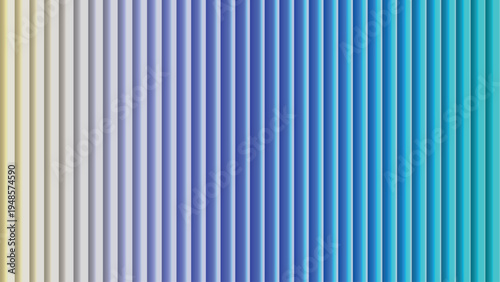 Pleasing vertical lines displaying a gentle color progression from light yellow to serene blue and turquoise