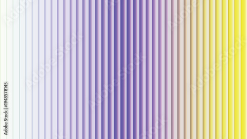 Colorful vertical stripes create a smooth gradient from white and purple to yellow hues