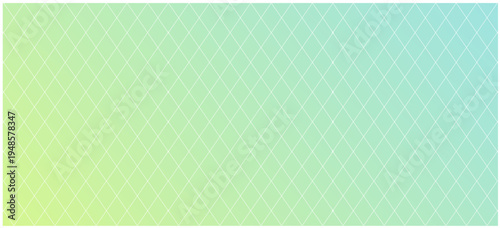 ダイヤモンドチェック　パステル背景　イエローグリーン