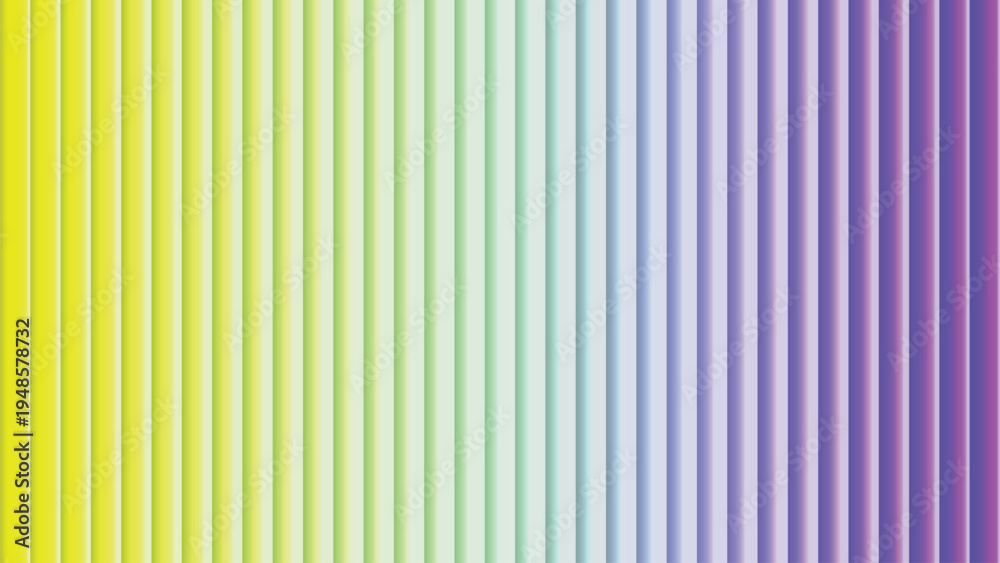 Obraz premium Gradient of colorful vertical lines flowing from bright yellow through green to purple