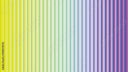 Gradient of colorful vertical lines flowing from bright yellow through green to purple