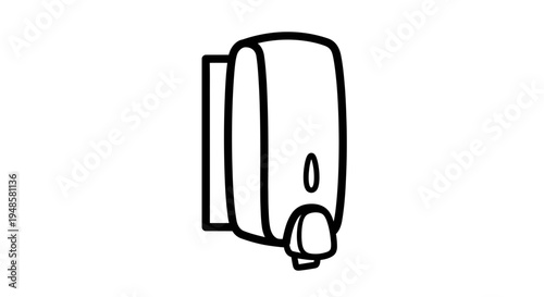 Wall Mounted Soap Dispenser Icon - Cleanliness and Hygiene Symbol