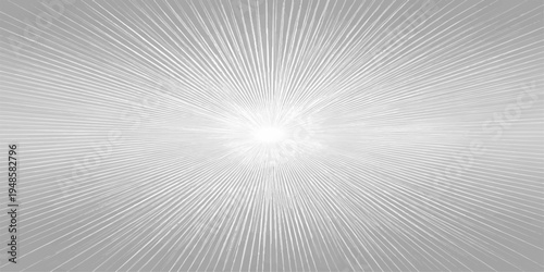 An abstract background vector features a bright digital design with rays of light and blue energy motion, creating a fractal texture illustration that resembles a sun explosion in space