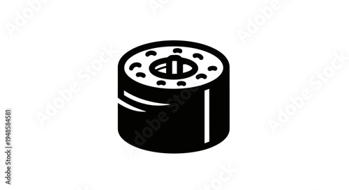 Oil Filter Icon, Automotive Part, Car Maintenance, Engine Component, Graphic Symbol