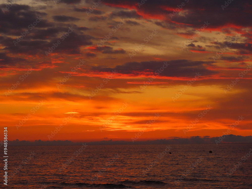 Obraz premium sunset over the Baltic sea