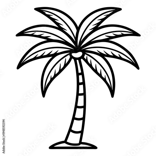 palm tree vector icon 