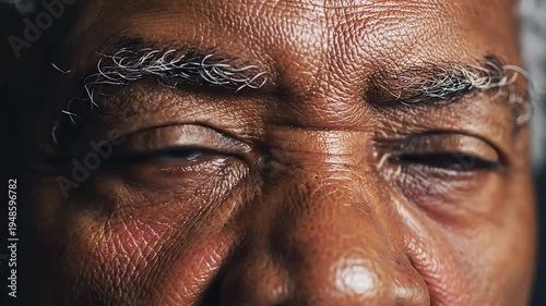 Close-up of an older person's eyes showing the wisdom and experience of age.