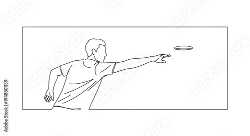 Man throwing frisbee disc in park, outdoor activity, summer leisure, sport concept