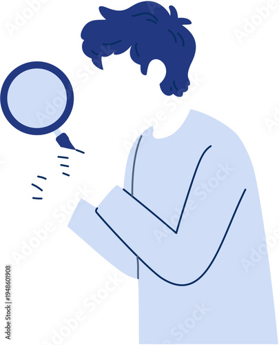 man searching with magnifying glass