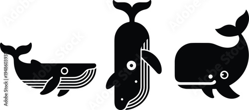 PrintCartoon whale silhouette, playful whale vector, marine animal illustration, ocean wildlife artwork, aquatic creature design, children’s whale graphic, cute whale icon