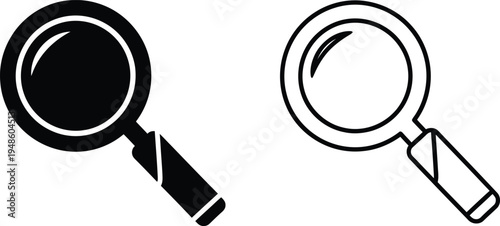 Magnifying Glass Icon Set Search Symbol Vector Vector