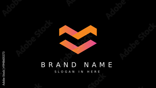Initial M Modern logo Design