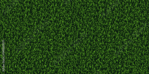 Grass seamless pattern. View from above. Vector eps10 illustration. Natural green lawn texture background for design and decoration. Top view.