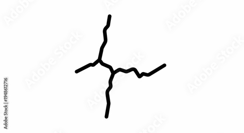 Abstract crack pattern, network of lines, connection, fracture, disruption, organic shape