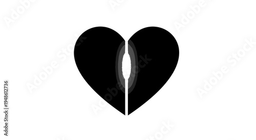 Abstract Heart Shape with Eye Symbol