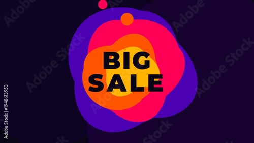 Big sale colorful graphic design.