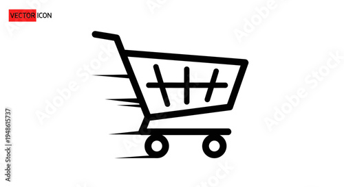 Fast Shopping Cart Icon - Speed and Convenience in Online Shopping