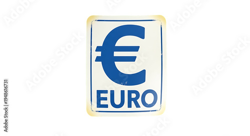 Free Download A close-up of a Euro currency symbol on a with blue text - GFXLoad