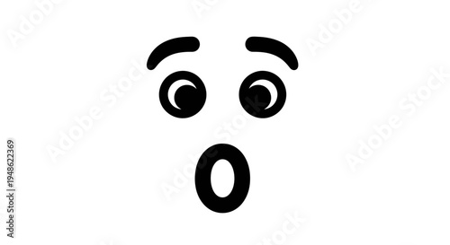 Astonished Face Emoji, Shocked Expression, Wide Eyes, Open Mouth, Surprise Emotion