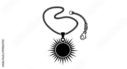 Sun Pendant Necklace, Celestial Jewelry, Gold Chain, Starburst Charm, Fashion Accessory